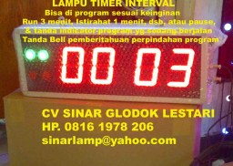 Lampu Timer Interval Display